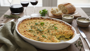 découvrez notre recette facile de gratin de courgettes fondant, idéale pour un dîner simple et chaleureux en famille ou entre amis.