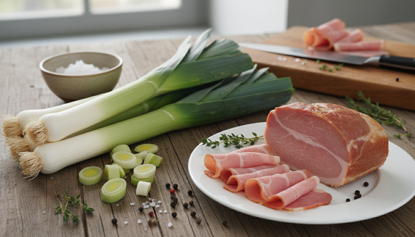 découvrez notre gratin de poireaux au jambon, un plat chaleureux et réconfortant parfait pour le mois de mars, que toute la famille adore dès la première bouchée.