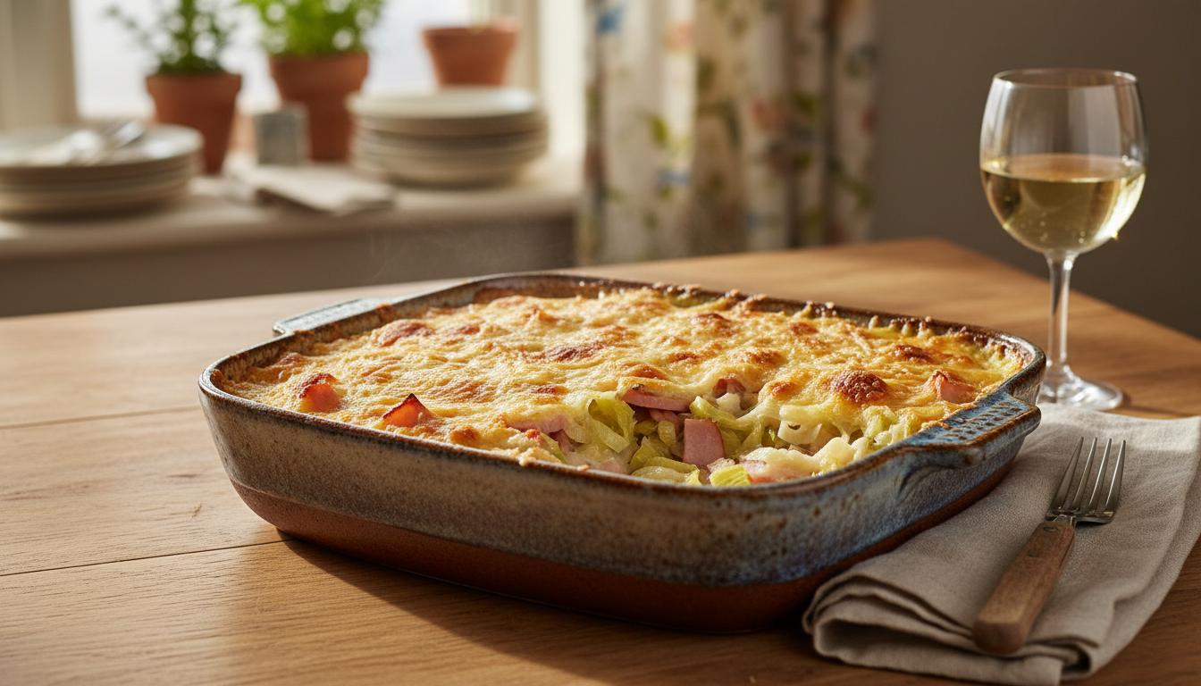 découvrez notre gratin de poireaux au jambon, un plat réconfortant de mars, parfait pour réchauffer les soirées en famille et ravir les papilles dès la première bouchée.