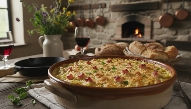 découvrez notre gratin de poireaux au jambon, un plat chaleureux et réconfortant parfait pour le mois de mars, que toute la famille apprécie dès la première bouchée.