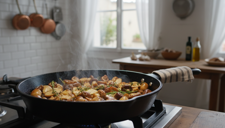 découvrez la technique secrète du chef etchebest pour saisir parfaitement les champignons et sublimer leur jus grâce à une caramélisation savoureuse et gourmande.