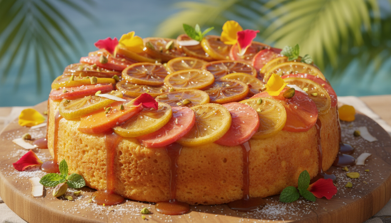 découvrez le gâteau renversé citron-mangue de cyril lignac, une alliance parfaite entre l'acidité fraîche du citron, la douceur exotique de la mangue et un caramel gourmand pour un dessert inoubliable.