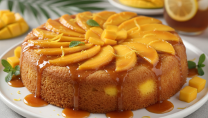 découvrez le gâteau renversé citron-mangue de cyril lignac, une recette gourmande alliant l'acidité fraîche du citron à la douceur caramélisée de la mangue pour un dessert inoubliable.