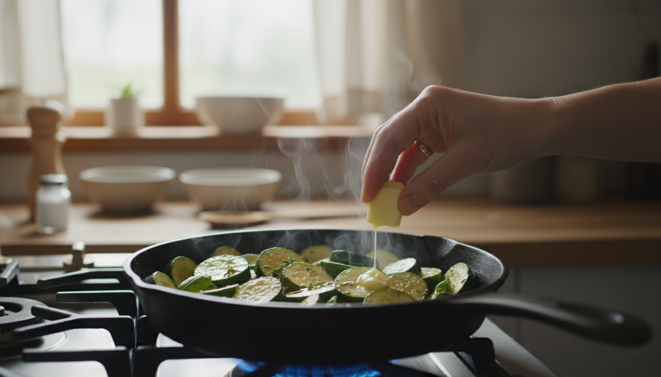 découvrez le geste simple pour transformer vos courgettes poêlées en un délice ultra fondant, sans utiliser d'ingrédients rares. une recette facile et savoureuse à adopter !
