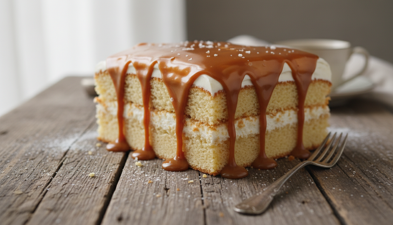 découvrez le trilèçe, le gâteau ultra fondant aux trois laits et caramel, la star gourmande qui fait sensation sur tiktok. une douceur irrésistible à tester absolument !