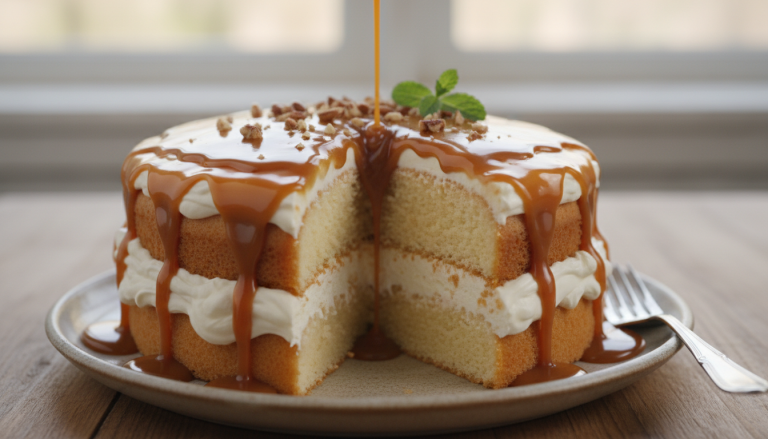 découvrez le trilèçe, ce gâteau ultra fondant aux trois laits et caramel qui fait sensation sur tiktok. une douceur irrésistible à tester absolument !