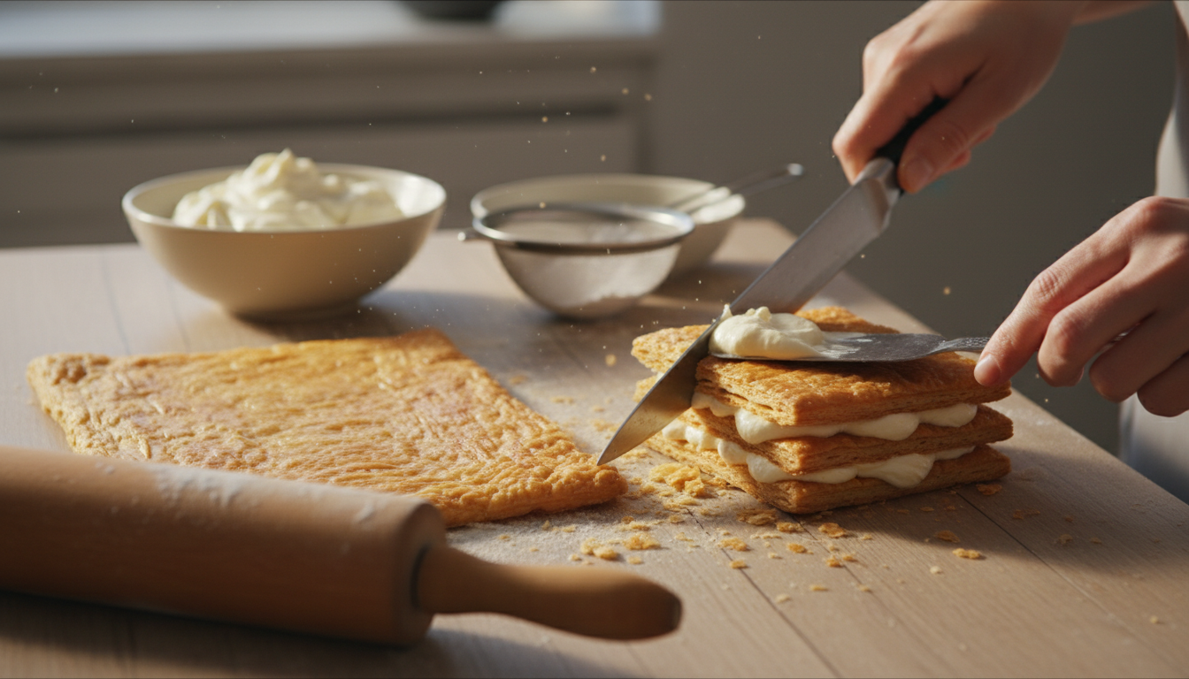 découvrez notre méthode pas à pas pour réaliser un mille-feuille fait maison avec un feuilletage léger et parfait, idéal pour impressionner vos invités.