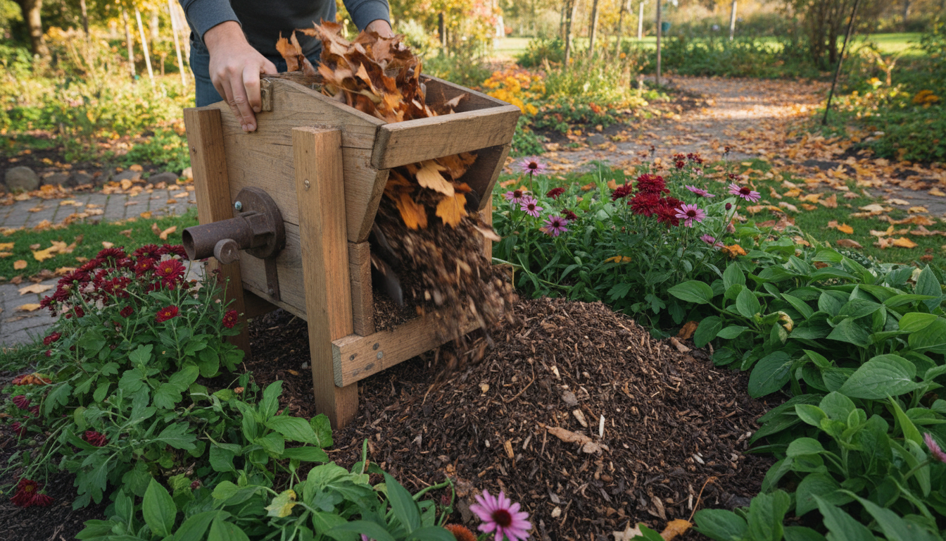 apprenez à transformer vos feuilles mortes en paillis naturel et nourrissant pour votre jardin avec un outil de bricolage simple et écologique. ne jetez plus vos feuilles, recyclez-les utilement !