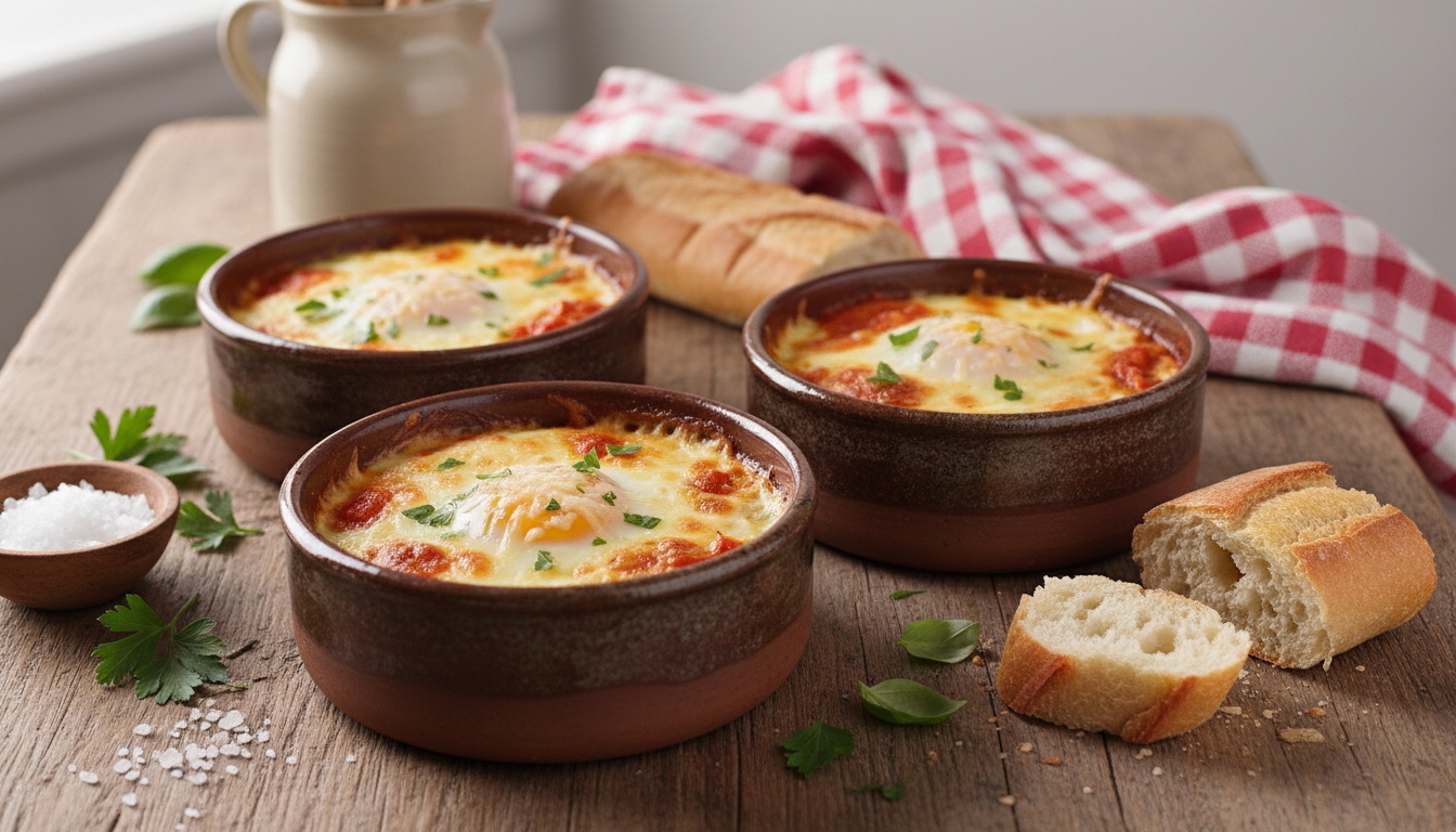 découvrez la recette express des œufs cocotte tomate-fromage, prête en seulement 12 minutes, parfaite pour des soirs sans prise de tête et pleine de saveurs.
