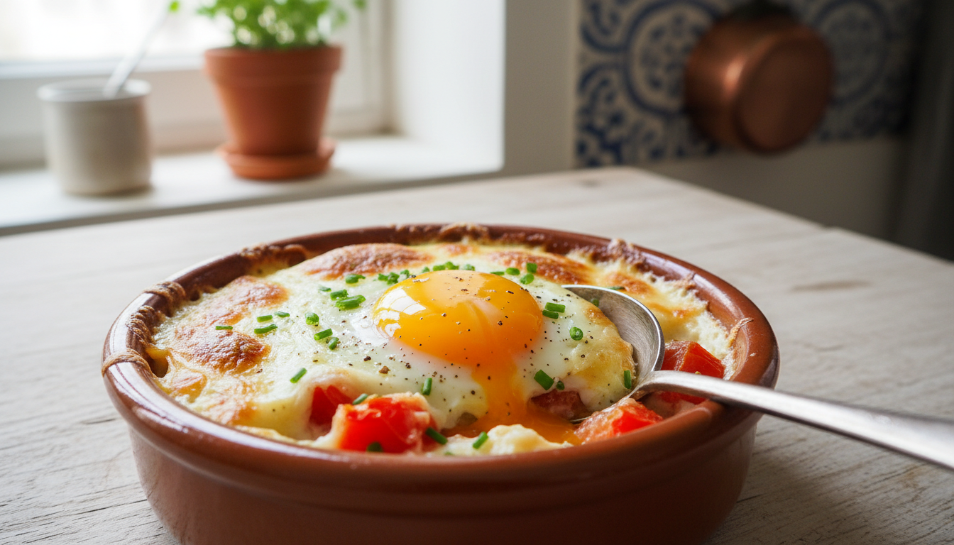 découvrez la recette express des œufs cocotte tomate-fromage, prêts en 12 minutes pour un dîner rapide et délicieux sans complication.