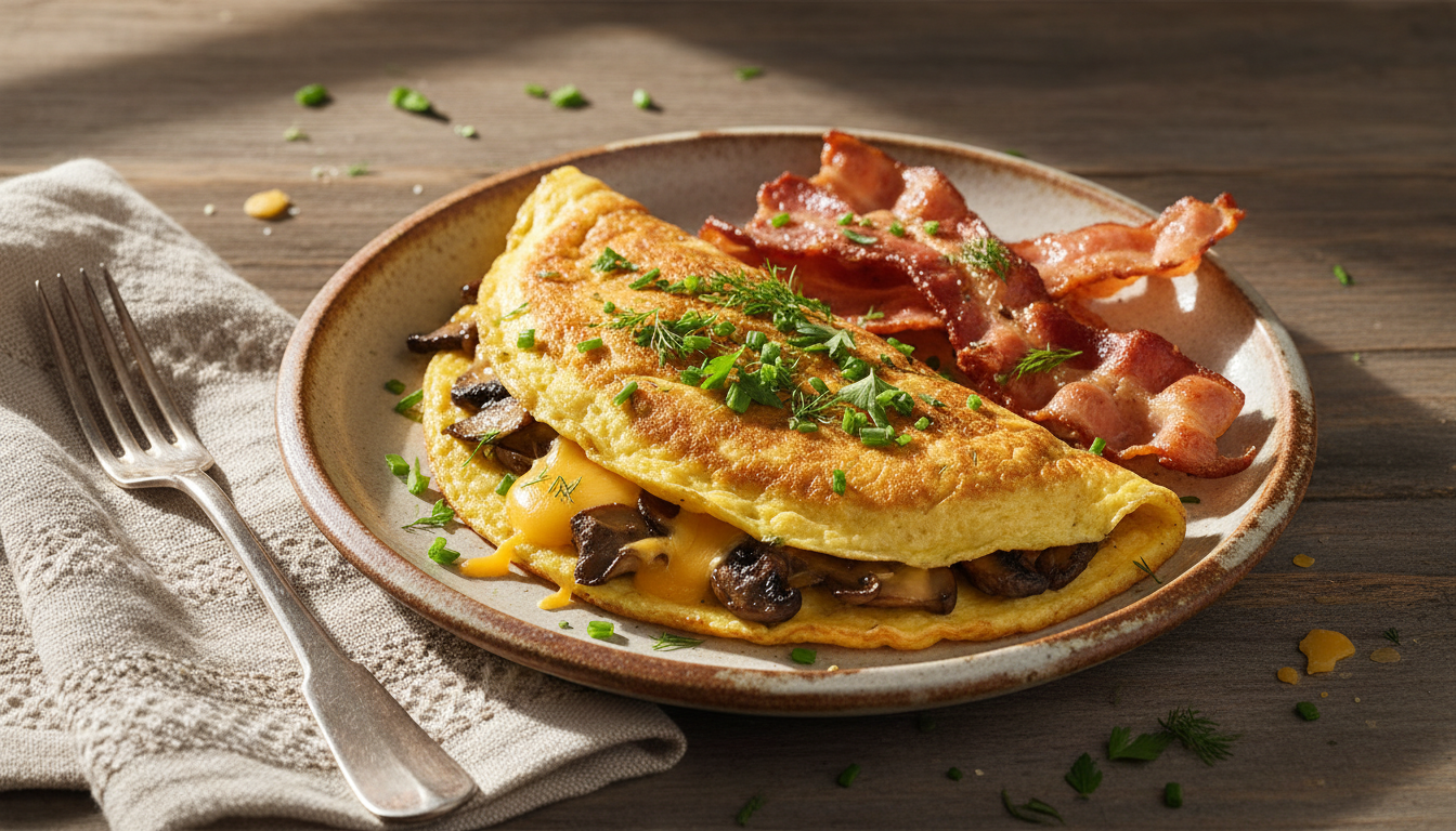 découvrez une recette gourmande d'omelette aux lardons et croûtons, idéale pour réinventer le pain rassis en une texture aérienne et savoureuse.