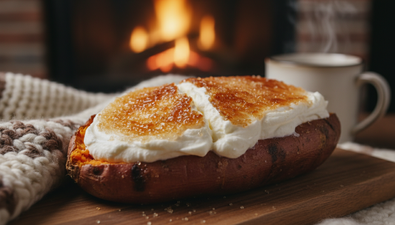 découvrez la patate douce à la crème brûlée, une douceur japonaise fondante et caramélisée qui réchauffe vos papilles cet hiver. une sensation gustative unique à ne pas manquer !