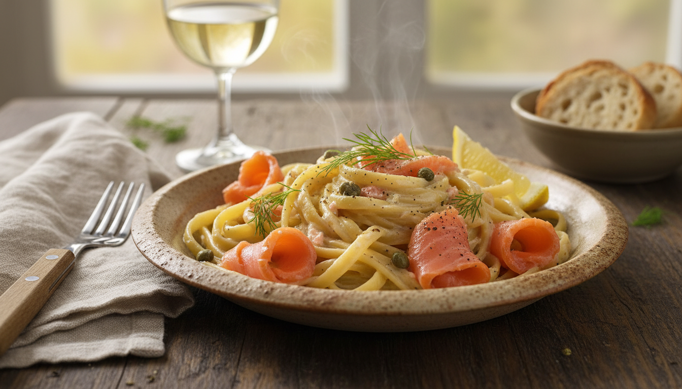 découvrez la recette des pâtes au saumon fumé et mascarpone, un délicieux mariage entre fraîcheur, onctuosité et saveurs fumées pour un plat savoureux et gourmand.