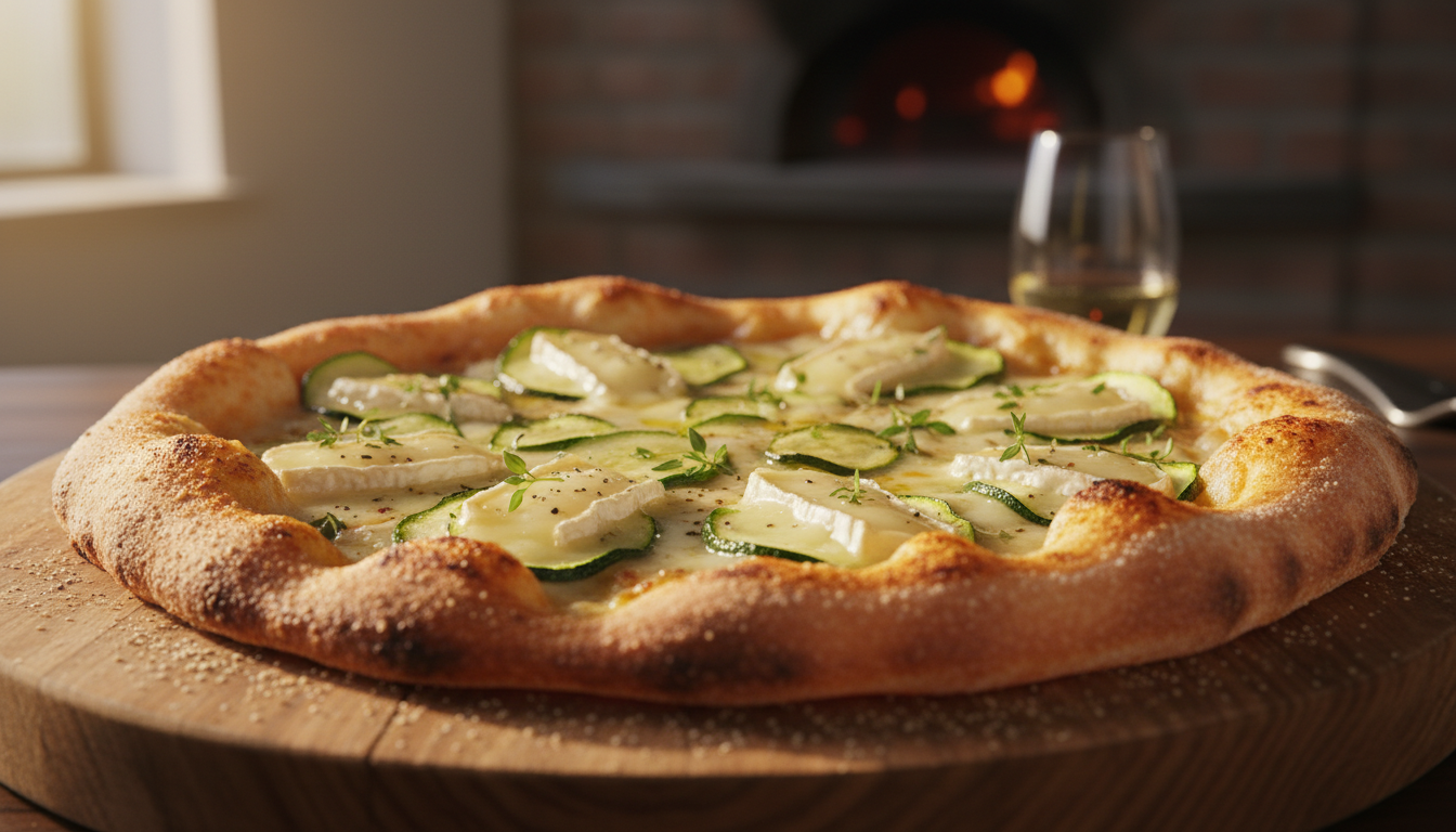 découvrez notre pizza gourmande aux courgettes fondantes, brie onctueux et pâte croustillante, la recette parfaite pour transformer vos dîners en moments savoureux et inoubliables.