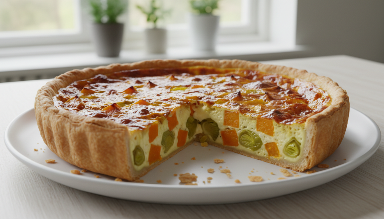 découvrez la quiche butternut-poireau, une harmonie parfaite entre fondant et croustillant qui séduit même les amateurs de viande.