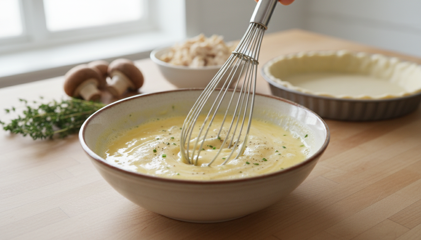 découvrez notre quiche légère au poulet et champignons, une recette gourmande, simple et rapide à préparer, idéale pour un repas savoureux et équilibré.