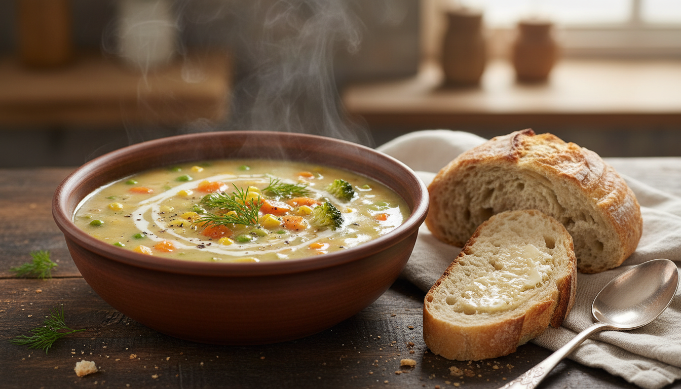 découvrez une recette onctueuse et parfumée de soupe réconfortante pour chasser le froid et la fatigue en fin d'hiver, facile à préparer et délicieusement nourrissante.