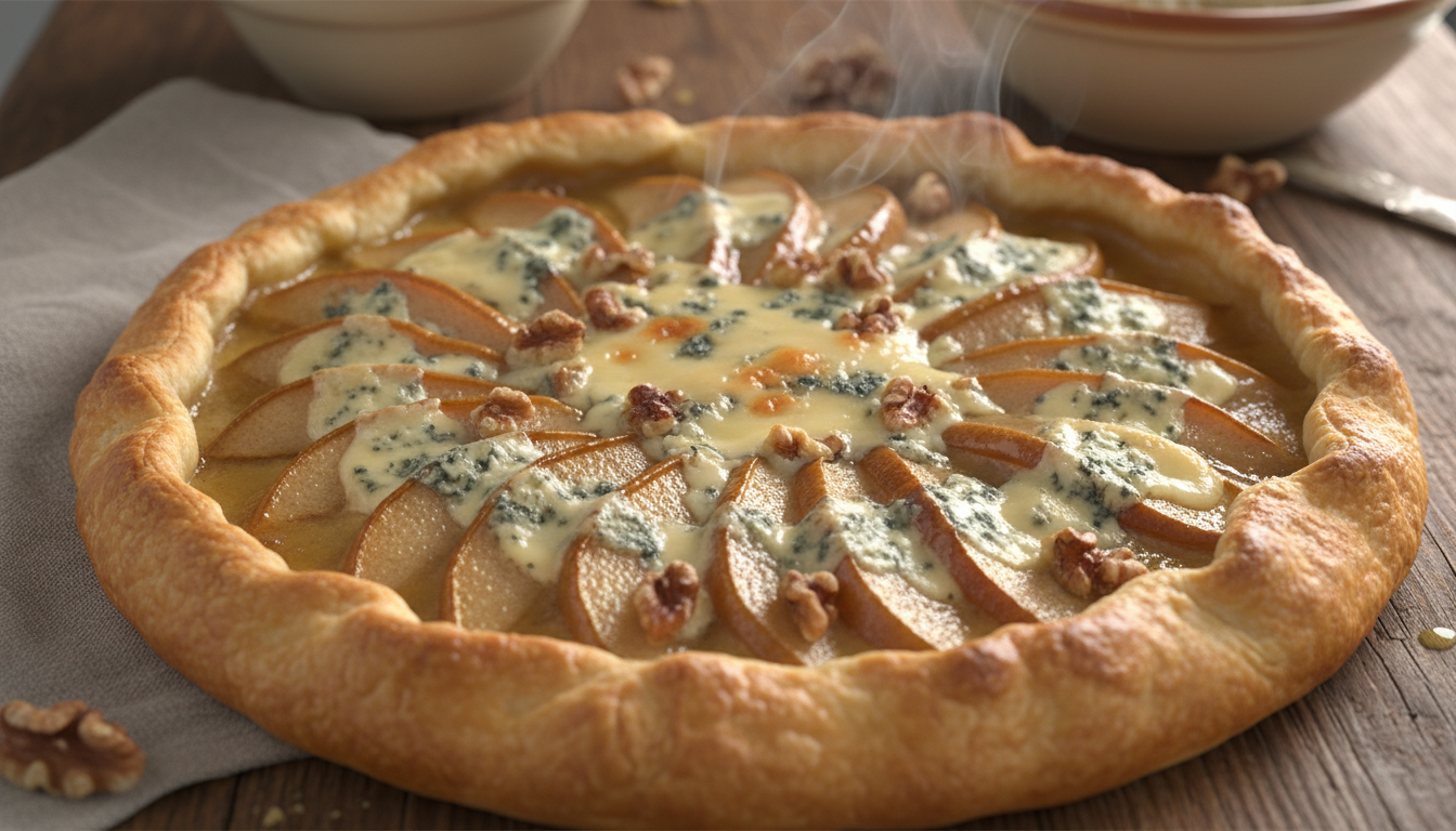 découvrez la recette incontournable de la tarte gourmande aux poires et roquefort, alliant douceur fruitée et saveur intense pour un dessert ou une entrée originale et raffinée.