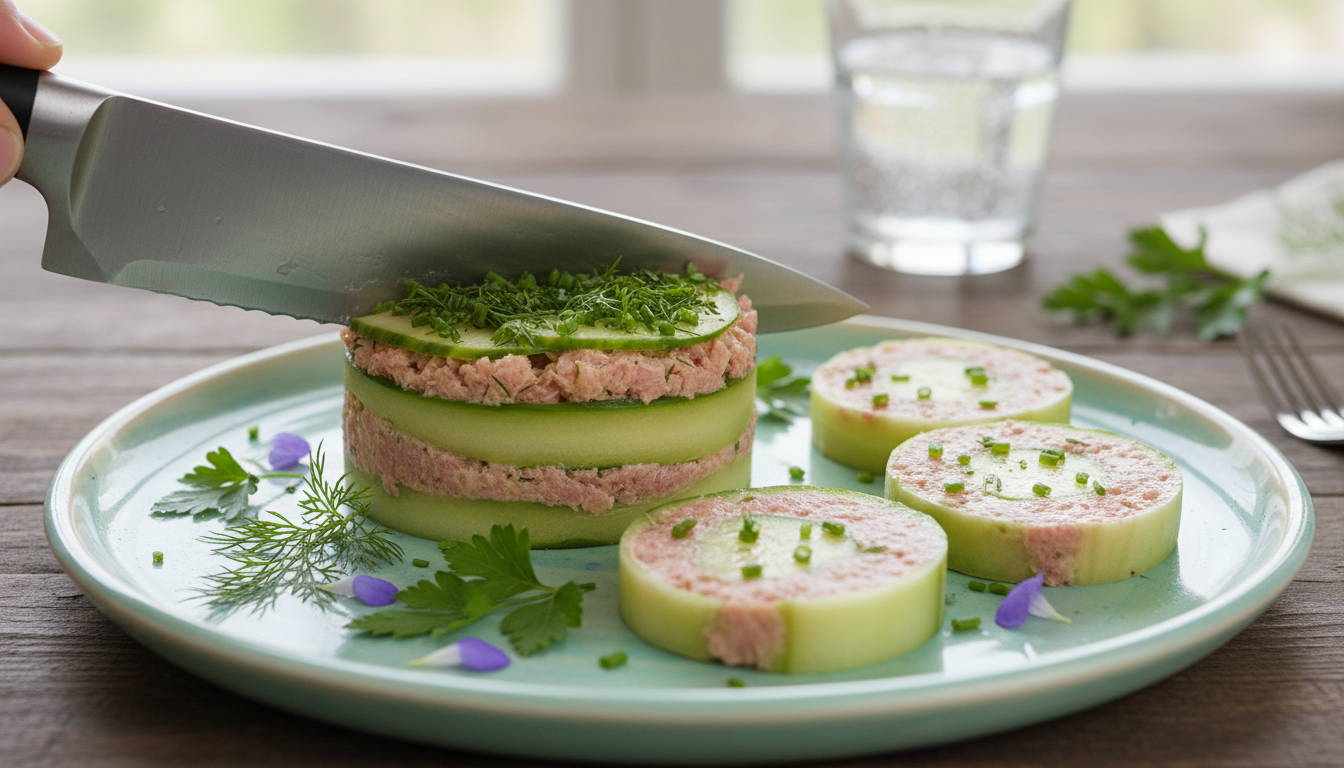 découvrez une recette facile et gourmande de tarte légère au concombre et thon, parfaite pour un repas frais et savoureux.