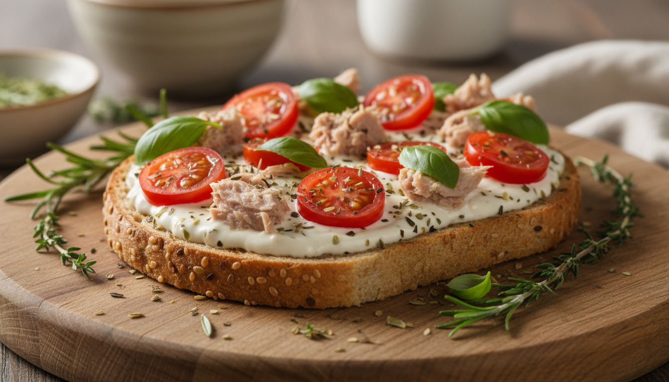 découvrez notre recette rapide et légère de toast pizza express au thon, idéale pour un repas sain et sans gluten.