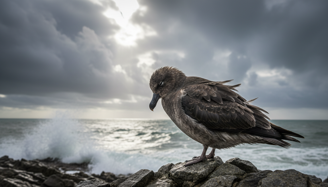 un oiseau marin étonnamment dérouté par la tempête nils a été retrouvé à 350 km des côtes, près d’albi, illustrant l'impact des conditions météorologiques extrêmes sur la faune.