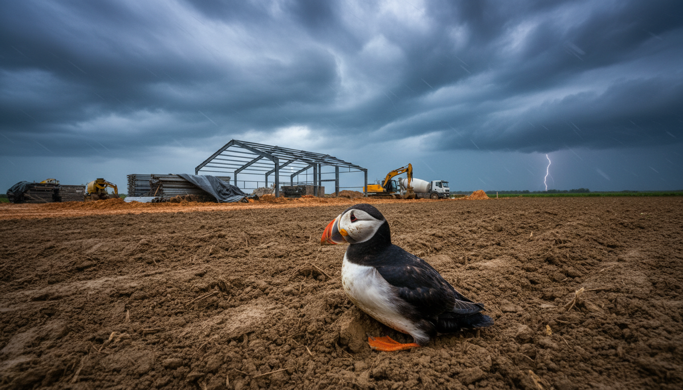 un oiseau marin, désorienté par la tempête nils, est retrouvé à 350 km des côtes, près d’albi, illustrant l'impact des conditions météorologiques extrêmes sur la faune.