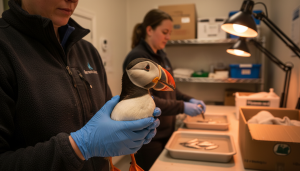 un oiseau marin, désorienté par la tempête nils, a été retrouvé à 350 km des côtes près d’albi, illustrant l'impact des conditions météorologiques extrêmes sur la faune.