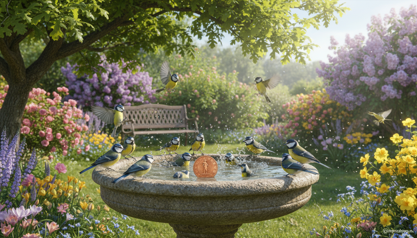 découvrez comment une simple pièce de 5 centimes dans le jardin peut attirer des dizaines de mésanges en un instant, offrant un spectacle naturel fascinant.