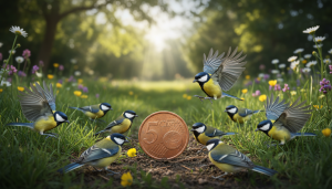 découvrez comment une simple pièce de 5 centimes déposée dans un jardin peut attirer des dizaines de mésanges en un instant, un phénomène naturel fascinant à observer.