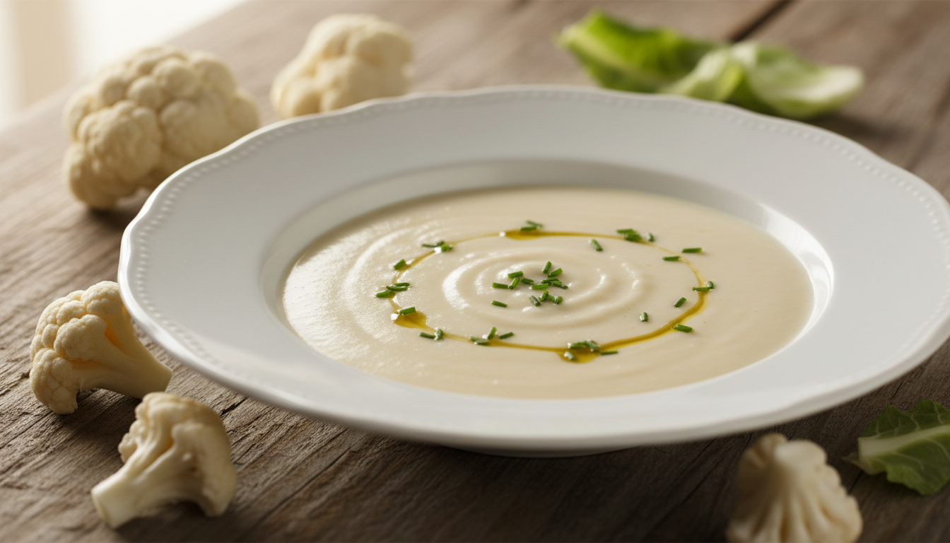 découvrez le velouté dubarry au chou-fleur, une soupe française classique qui transforme ce légume humble en une délicatesse raffinée pleine de saveurs et de douceur.