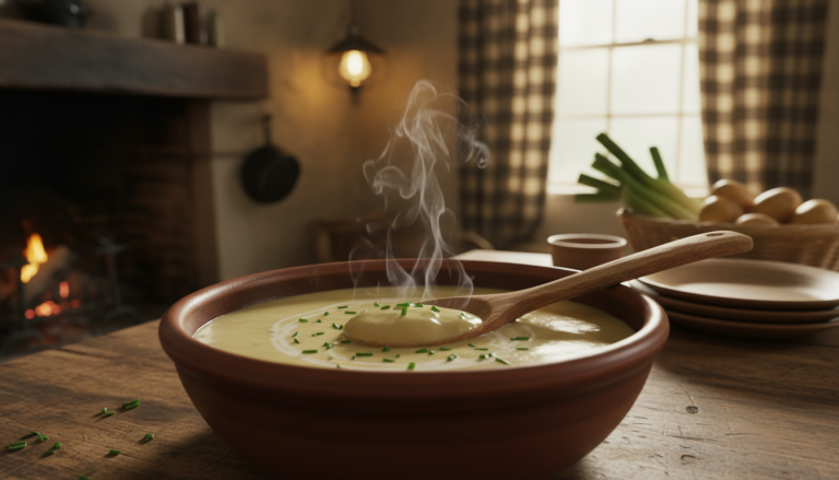 découvrez notre velouté de poireaux onctueux, réalisé avec seulement 2 ingrédients. une recette simple et savoureuse, parfaite pour réchauffer 4 personnes cet hiver.