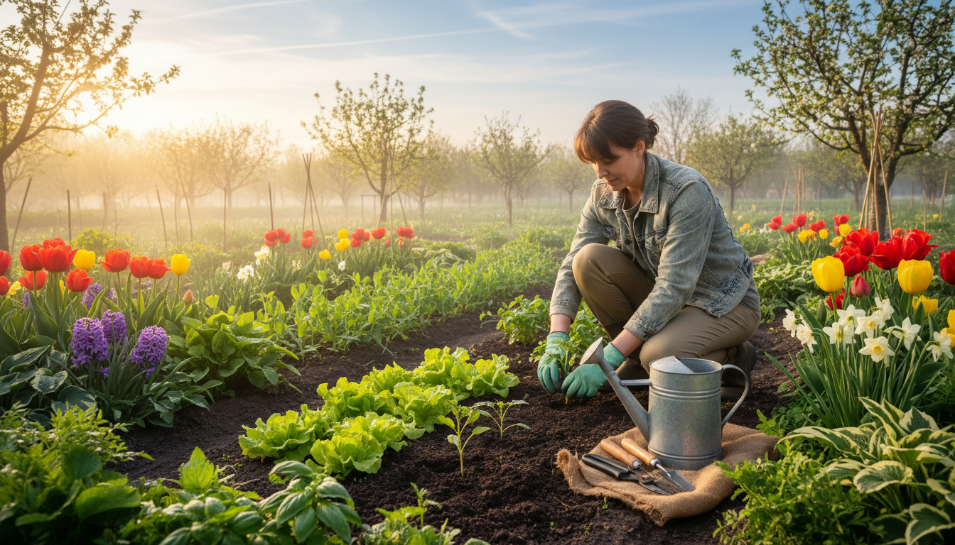 découvrez les activités essentielles pour prendre soin de votre potager aux premiers rayons du printemps tardif et assurer une récolte abondante.