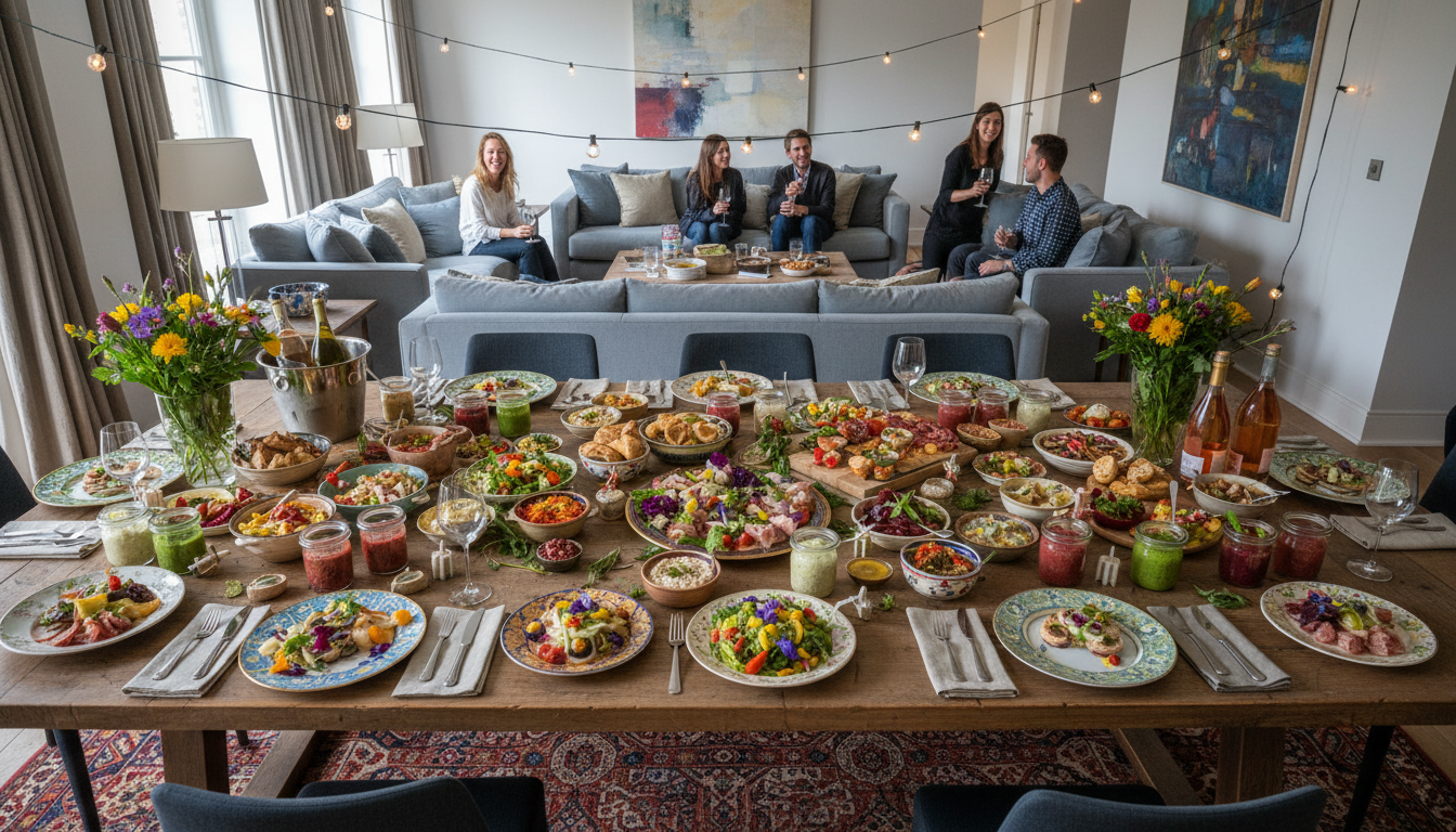 découvrez des idées d'apéros dînatoires à préparer à l'avance pour recevoir vos invités sans stress et profiter pleinement de votre journée sans passer des heures en cuisine.