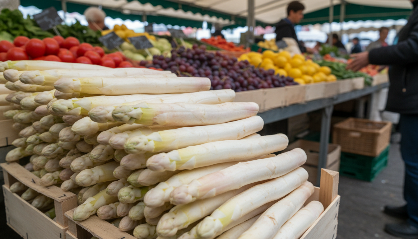 découvrez une astuce simple pour choisir des asperges blanches fraîches, régulières et délicieuses au marché, afin de savourer pleinement ce légume de saison.
