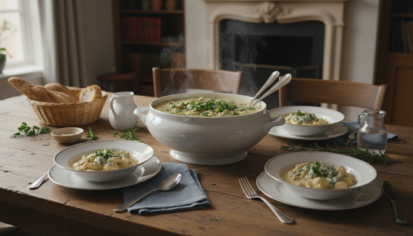 découvrez notre recette revisitée de blanquette de poulet alliant onctuosité et caractère grâce à une sauce au bleu savoureuse et originale.