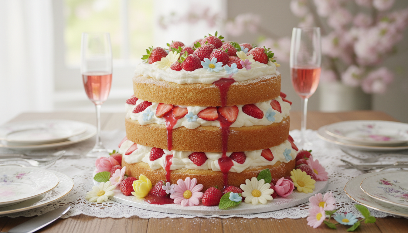 découvrez ce fraisier de pâques généreusement parfumé, un gâteau moelleux avec une crème irrésistible pour un moment de gourmandise pure et festive.