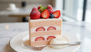 découvrez ce fraisier de pâques aux arômes généreux, avec une texture moelleuse et une crème délicieuse, pour un moment de douceur et de gourmandise inoubliable.