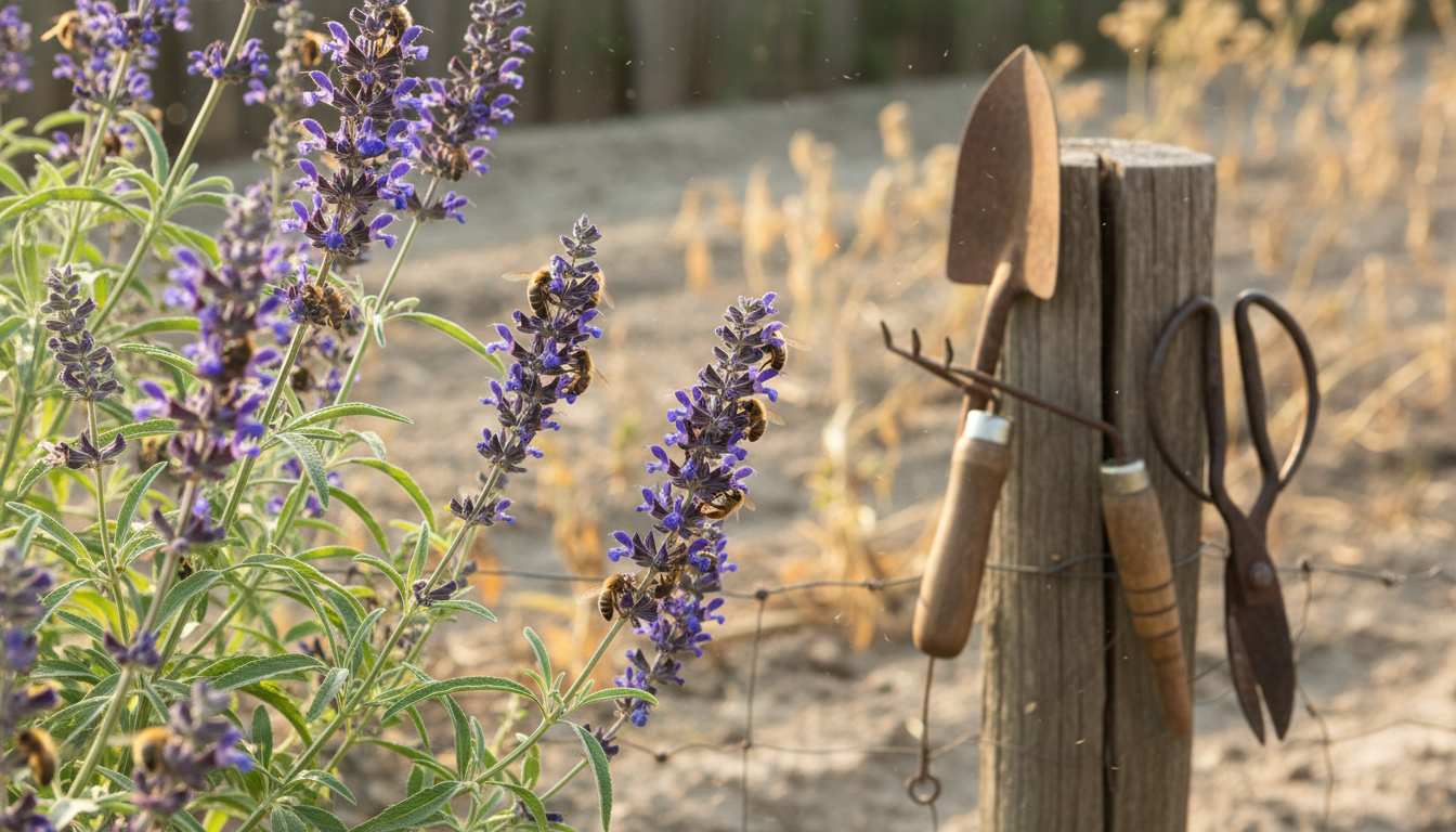 découvrez cette vivace résistante idéale pour les jardins secs et les potagers, qui attire davantage d'abeilles que la lavande tout en nécessitant peu d'arrosage.