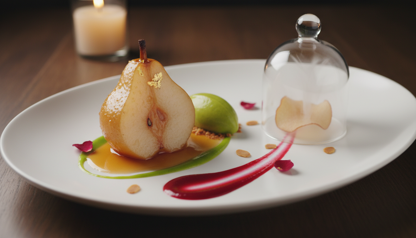 découvrez le dessert gagnant du champion de france du dessert 2026 : une création à la poire accompagnée d'une sauce innovante qui a conquis le jury.