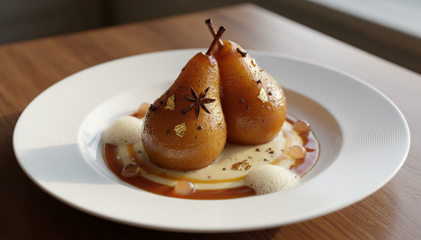 découvrez le dessert vainqueur du championnat de france du dessert 2026, alliant poire raffinée et sauce innovante pour émerveiller le jury.
