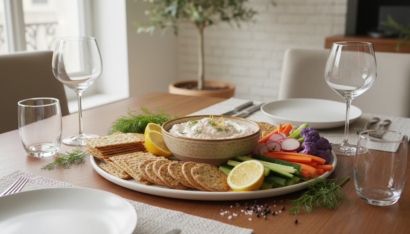 découvrez notre dip onctueux au saumon fumé et fromage de chèvre frais, parfait pour un apéritif gourmand et facile à préparer. un délice crémeux à partager en toute simplicité.