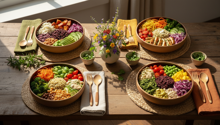 découvrez notre recette gourmande de buddha bowl au fromage de chèvre, un délice santé alliant saveurs fraîches et ingrédients nutritifs pour un repas équilibré et savoureux.