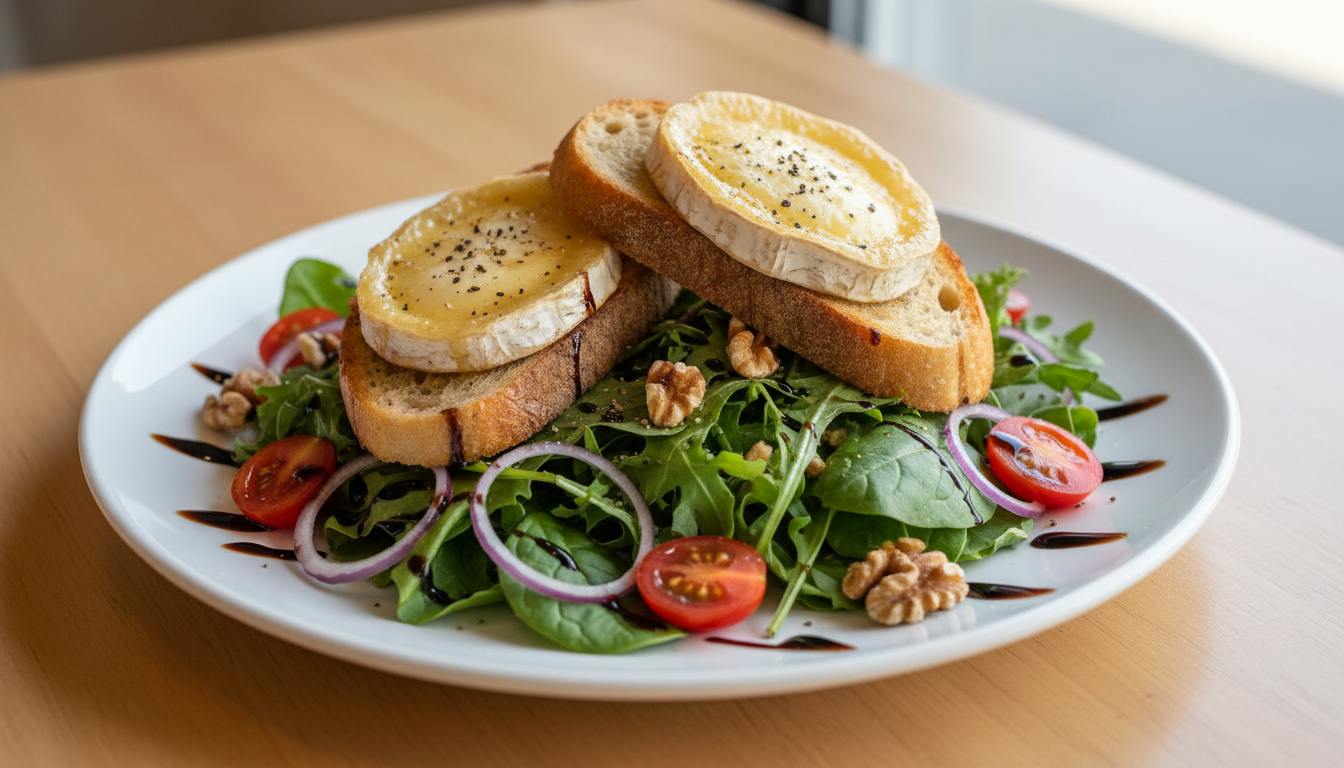 découvrez notre recette simple et gourmande de salade au chèvre chaud, parfaite pour un repas léger et savoureux. facile à préparer, elle ravira vos papilles à coup sûr.