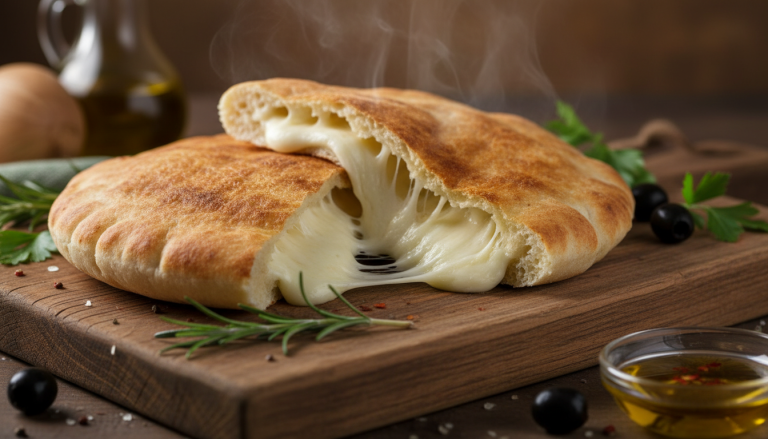 découvrez notre délicieuse recette maison de pita garnie de fromage fondant, parfaite pour un repas savoureux et facile à préparer.
