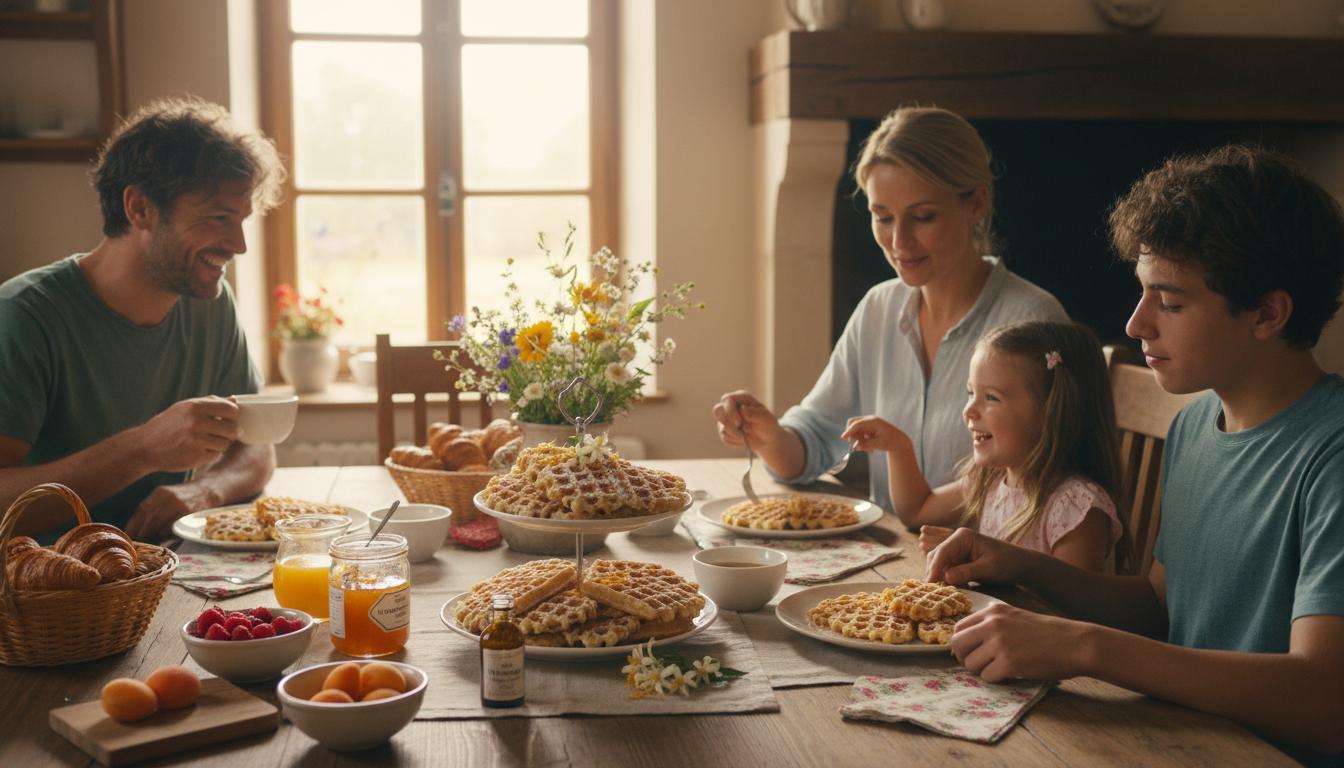découvrez notre recette simple et gourmande de gaufres aériennes parfumées à la fleur d’oranger, parfaites pour un dessert ou un goûter irrésistible.