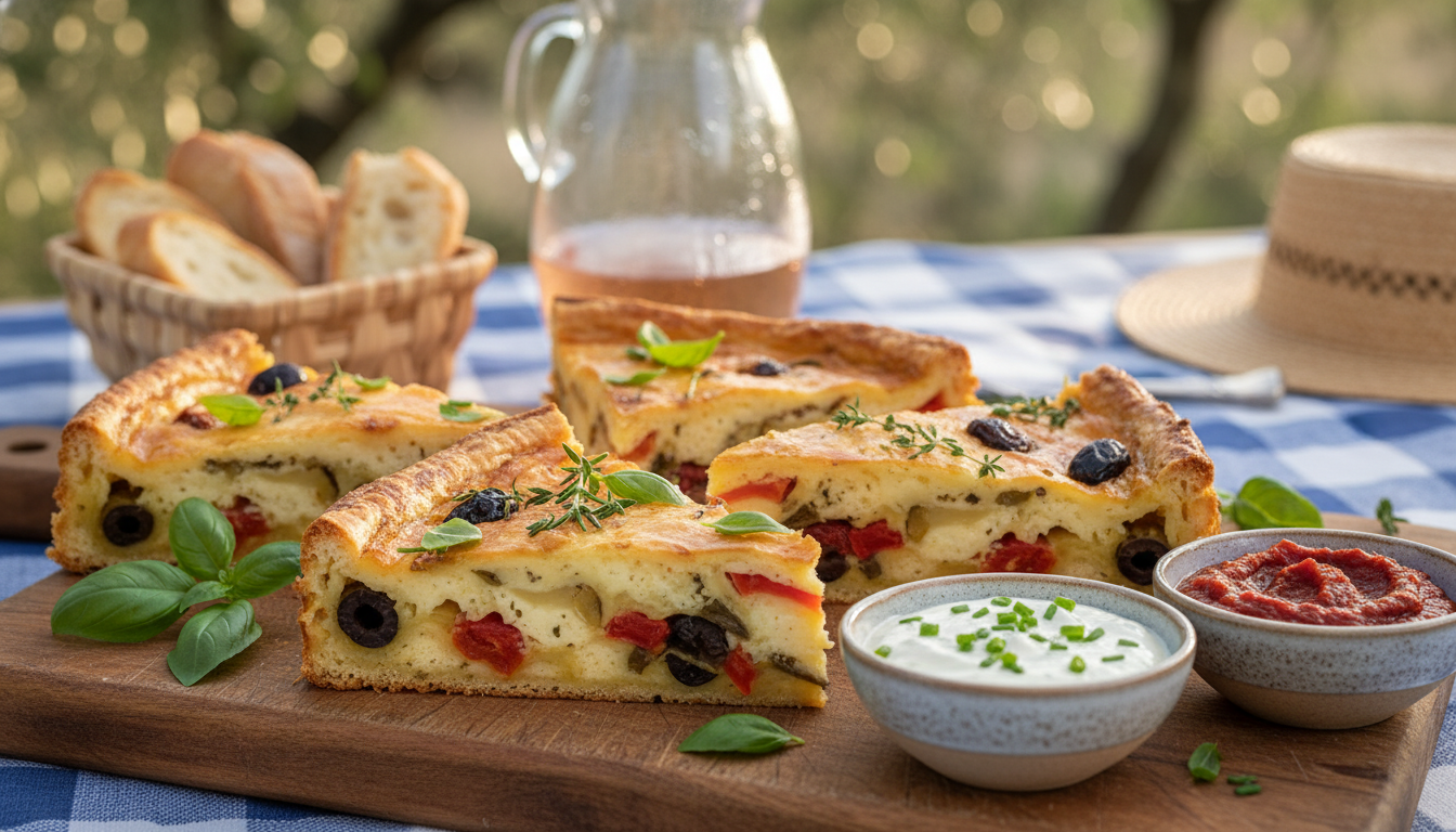 découvrez notre recette gourmande de cake provençal au chèvre frais, moelleux et parfumé, parfait pour un repas convivial et savoureux. à ne pas manquer !