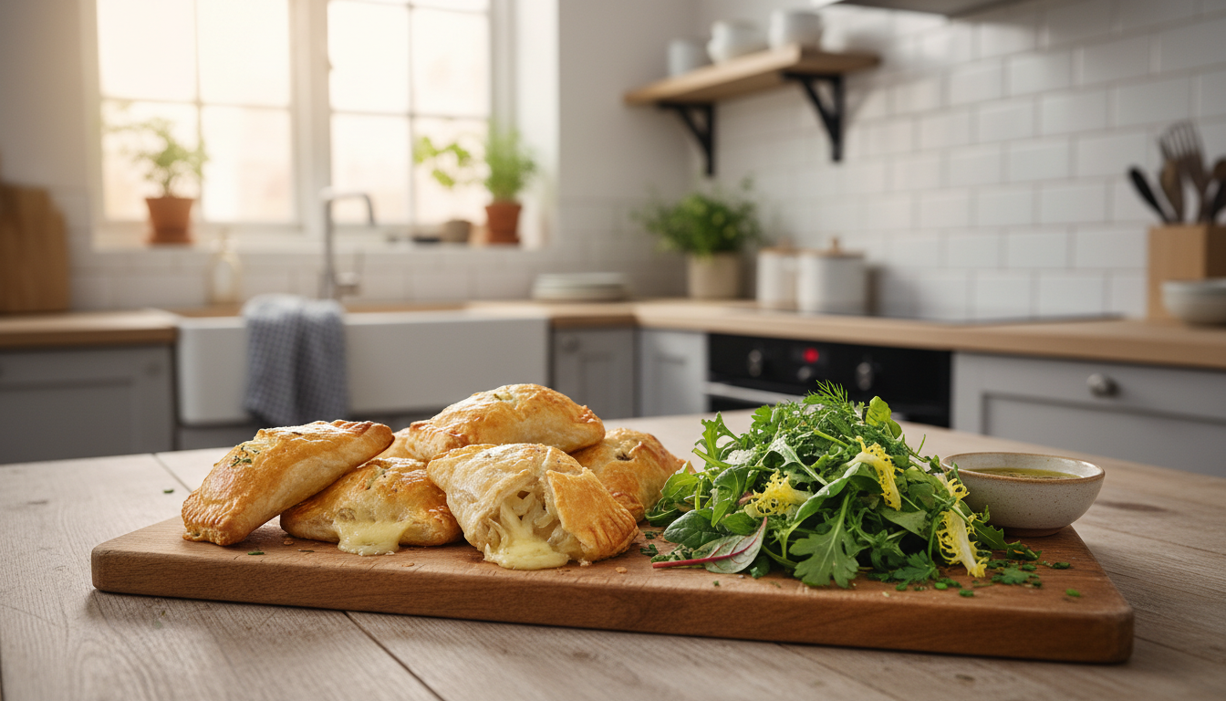 découvrez notre recette gourmande de chaussons fondants au fromage et confit d’oignon, alliant saveurs riches et douceur pour un plaisir à savourer en toute occasion.