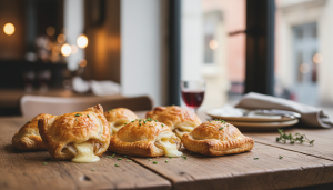 découvrez notre recette gourmande de chaussons fondants au fromage et confit d’oignon, un délice à savourer en toute simplicité pour un moment convivial.