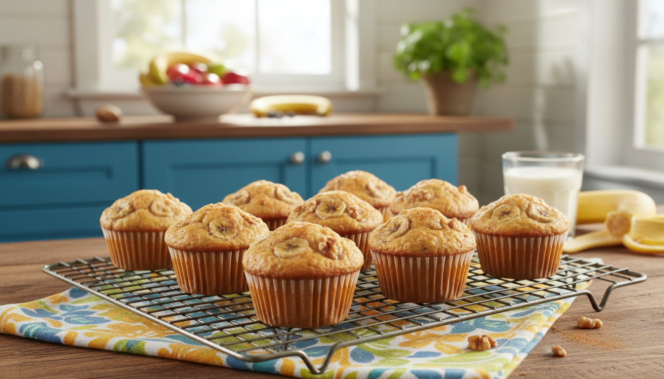 découvrez notre recette facile et rapide de mini muffins légers à la banane, parfaits pour une collation saine et gourmande.