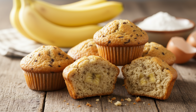 découvrez notre recette simple et savoureuse de mini muffins légers à la banane, parfaits pour un encas gourmand et sain.